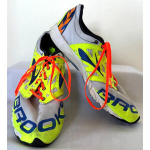 Brooks T Racer Womens Running Shoes Athletic Sz 10 Neon Multicolor